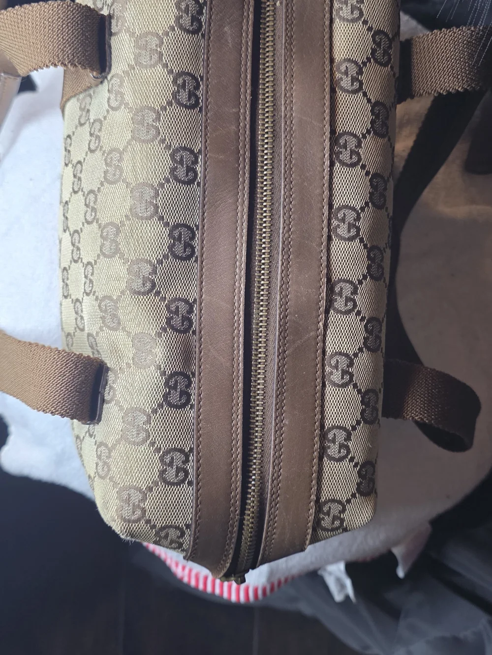 Authentic Gucci Canvas Abbey Monogram Boston - Picture 8 of 10